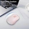 KUYHRF mouse inalámbrico recargable Bluetooth (rosa)