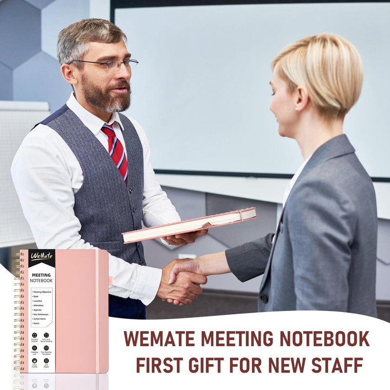 WEMATE Simplified Meeting Notebook for Work with Action Items 200