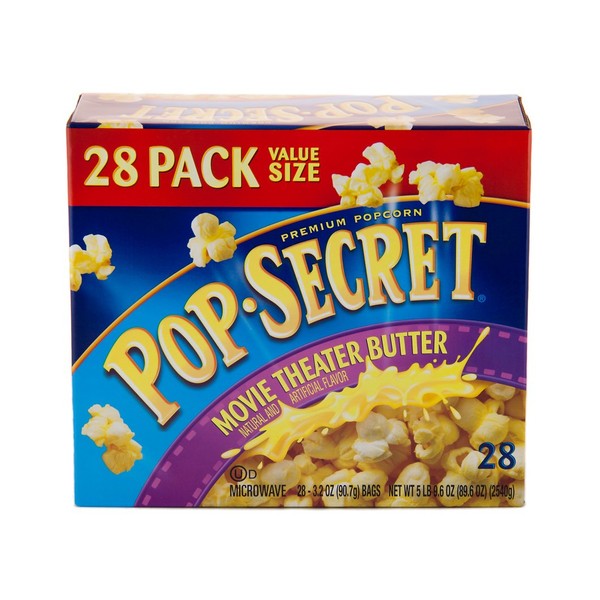 Pop Secret Movie Theater Butter Popcorn, 3.2 Ounce (Pack of