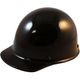 Texas America Safety Company MSA Skullgard (LARGE SHELL) Cap Style Hard Hats with STAZ ON Suspension - Black