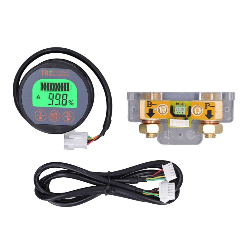 Battery Monitor Waterproof Reverse Connection Protection Battery Voltage Indicator 100V