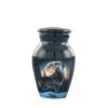 AWESOME MEMORIES Midnight Wolves Handcrafted Keepsake Urn - 2 Mini