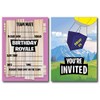 12 x Fort Building Battle Style Birthday Royale Party Invitations