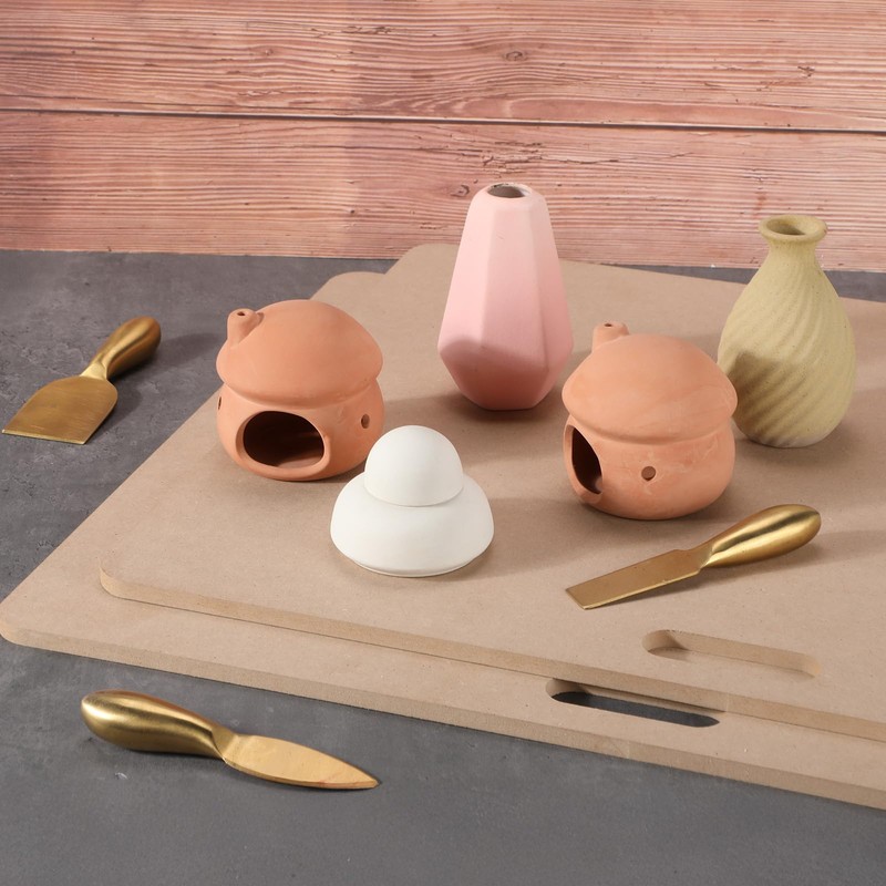 Kosiz 2 Pcs MDF Clay Wedging Board for Pottery 24''