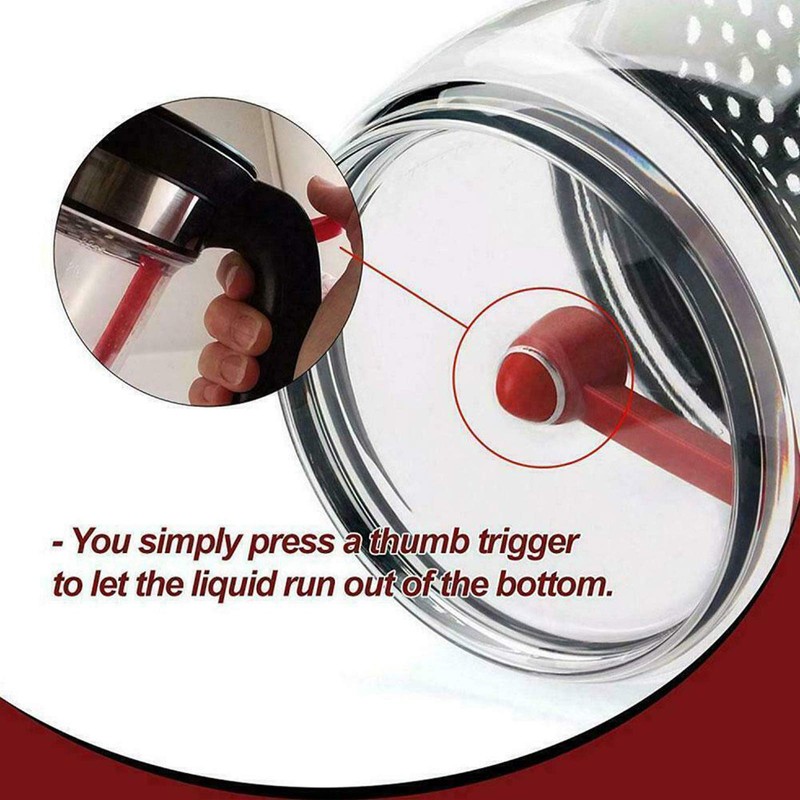 Gravy Fat Separator, With Bottom Release Strainer 1L Grease Separator