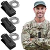 Jenaai 3 Pieces Brass Dog Training Clicker Necklace Signaling Cricket