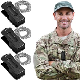 Jenaai 3 Pieces Brass Dog Training Clicker Necklace Signaling Cricket Clicker Pet Training for Puppy Dogs Cat(Black)