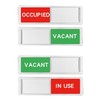 2 Piece Used Status Sign Magnets, Vacant Usage Sign, Suitable