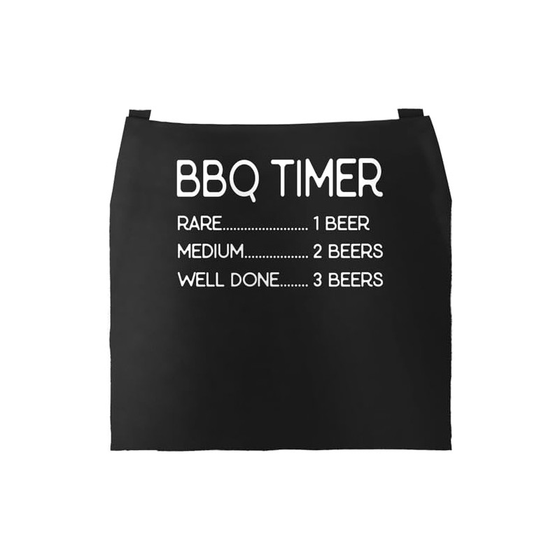 MoonWorks® BBQ Apron for Men with Saying "Hier grillt der
