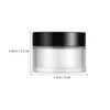 PACKOVE 4 Pcs Cosmetic Glass Jars With Lids Empty Cosmetic