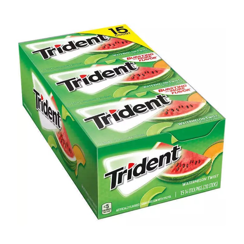 Trident Watermelon Twist Sugar Free Gum (15 pk.)