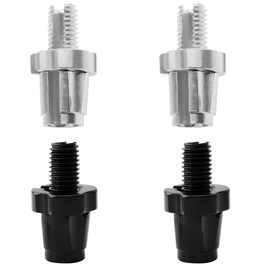 GXGM Set of 4 M7 Bicycle Brake Adjustment Screw Brake Lever Adjustment Screw Aluminium Alloy Bike Bicycle (Black and Silver)