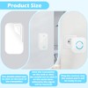 VFANDV Wireless Doorbell Outdoor LED Indicator Buttons Wireless Waterproof Outdoor