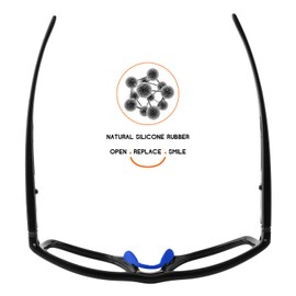 Tintart almohadillas para orejas nasales de repuesto para anteojos de sol Oakley Split Shot OO9416, color azul oscuro