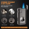 FANKAI Cigar Lighter, Torch Lighter with Deep Cigar Cutter V