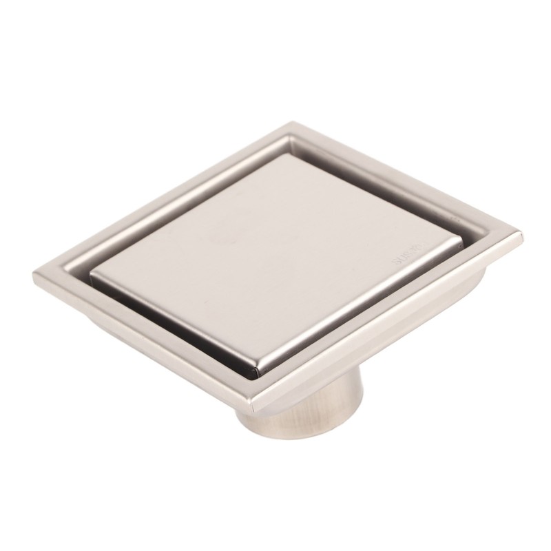 Home Stainless Steel Square Shape Antiodor Bathroom Floor Drain Waste