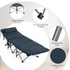 Tangkula Camping Cot for Adults, Folding Sleeping Cot with Removable