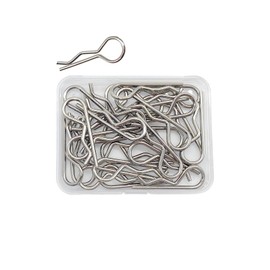 25pcs Cotter Pins, R Clips Hardware Pins, Spring Fasteners Hitch Pin, for Trailer Locking, Trailer Clamps, Lawn Mowers, Trucks, Mechanics, R Clips Cotter Pin - M1.8x35mm