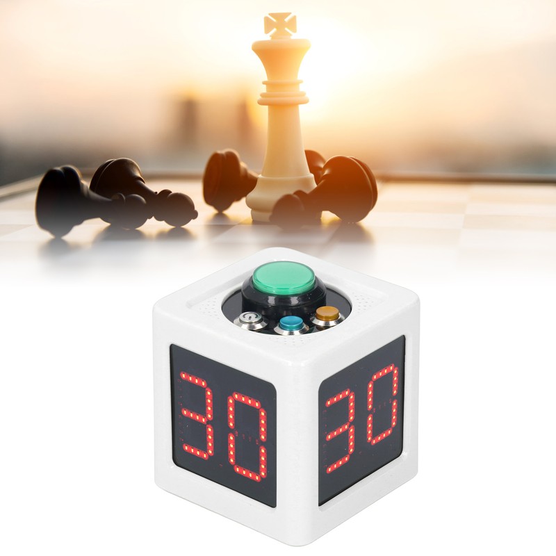 Cube Timer 1.4in 4 Sided Digital Shot Countdown Stopwatch for