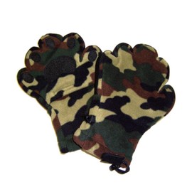 Bear Hands Fleece Mittens - Kids Camo