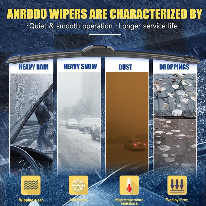 3 Wipers Factory Replacement For Jeep Wrangler 2018 2019 2020