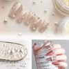 Assorted Pack Pearls Half Circle White 4 Sizes 0.08 inch