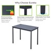 EE EUREKA ERGONOMIC 39 inch Small Computer Desk for Small