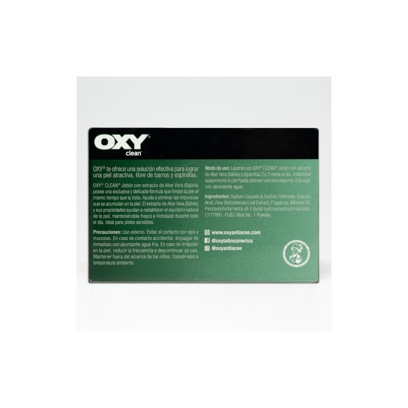OXY CLEAN JABÓN CON EXTRACTO DE ALOE VERA 2 ÁCIDO