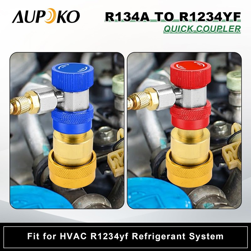 R134A to R1234YF Quick Coupler High Low Side A/C Fitting
