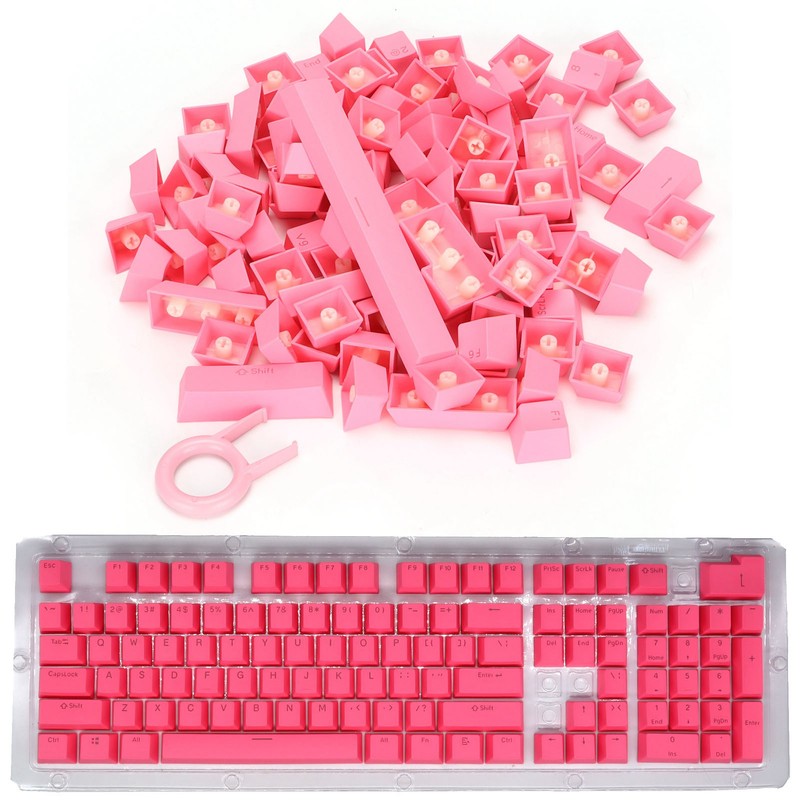 PBT Keycaps Ergonomic Design Oil Resistant Colorful 108 Key Video