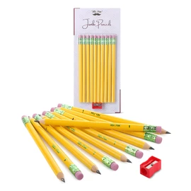Mr. Pen- Jumbo Pencils, 10 Pack with 1 Sharpener, Yellow Barrels, Smooth Black 2 HB Graphite Cores, Large Preschool Pencils, Smooth Writing Lead for Kindergarten, Kids and School Supplies