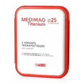 Box Magneten Schmerzen zu lindern - Auris Medimag Titanium Durchmesser 25 mm