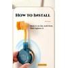 Adjustable Suction Cup Shower Head, Wall Mount Holder for Handheld