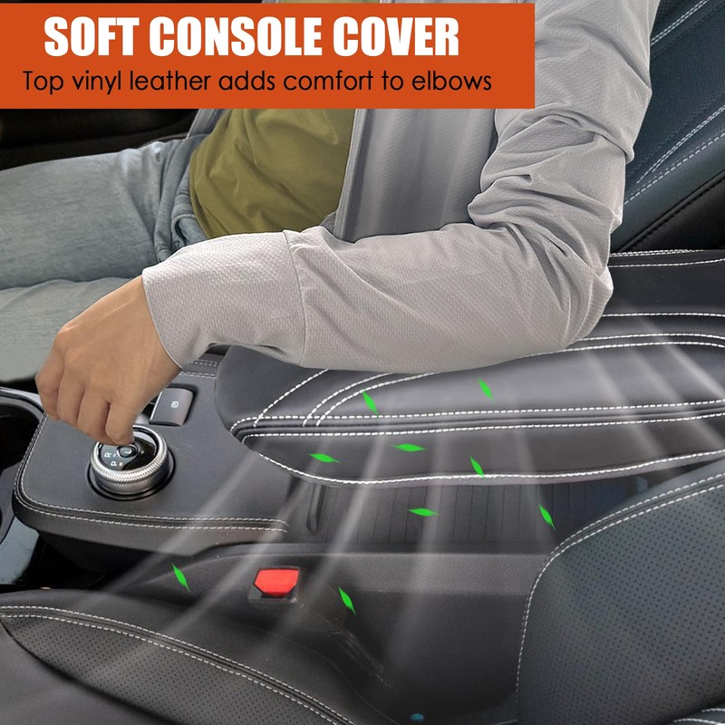 Center Console Cover for Mustang Mach E - [Upgraded] Soft