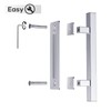 EaseLife 12" Stainless Steel Sliding Barn Door Pull Handle with