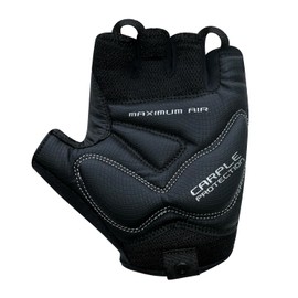 Chiba Cool Air Cycling Summer Gloves for Men and Women, Digital Carbon Fibre Palm for Secure Grip, Anatomical Poron Gel Padding, Quick Pull & Easy Clip, Washable and Breathable, White