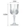 XKXKKE 48 Pcs Transparent Plastic Wine Glasses, Transparent Plastic Goblets