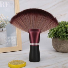 Neck Duster Brush, Fan Shape Hairdresser Neck Brush, Hair Sweep Brush, Soft Hairdressing Hair Cuing Broken(Hairbrush)