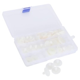 35 Set Doll Joints DIY, 4 Sizes Plastic Safe Body Joints Accessories for Teddy Bear Soft Making Limbs and Head, Plush Animal Doll Skeleton Joints Supplies, 15mm 20mm 25mm 30mm