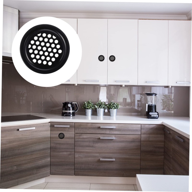 Gatuida 20 Pcs Stainless Steel Louvered Vent Covers Round Air