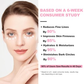 Firming Eye Cream - Anti Aging Under Eye Cream with Hyaluronic Acid, Eye Serum for Dark Circles & Puffiness, Eye Treatment for Reduces Wrinkles, 15ml