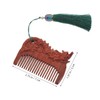WOONEKY Handmade Wooden Comb Static Sandalwood Detangling Tool for Unique