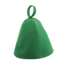 Healvian Wool Felt Sauna Hat for Men Women Natural Wool Shower Cap with Water Absorption Durable Sauna Head Cover for Hair Protection Bathing Accessory Grass Green
