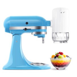 Shave Ice Attachment for Kitchenaid mixer attachments, Shaved Ice Machine for kitchen aid accessories and attachments with 8 Ice Molds, Snow Cone machine with Coarse and Fine Blades