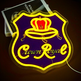 AHlove Whisky Neon sign for Wall Decor，LED Neon Lights for Bar、Home Bar，Birthday、Christmas Gifts for Dad