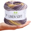 MeriWoolArt® Linen Soft Yarn - Premium Natural Yarn for Knitting