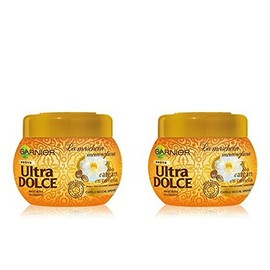Garnier: Nourishing Hair Mask for Dry Dull Hair, with Argan Oil and Camellia * 10.14 Ounce (300ml) Packages (Pack of 2) * [ Italian Import ]