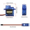 D-FLIFE 4Pcs SG90 Micro Servo Motor Mini Servo SG90 9G