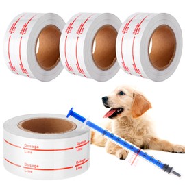 2000 Pieces Syringe Labels Syringe Line Stickers Dosage Marking Clear Label Dosage Line Sticker for Syringes Medication Syringe Labels for Veterinary Syringe(Not Included Syringe)