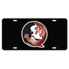 Florida State Seminoles Laser Cut Inlaid Mirrored Black Plate